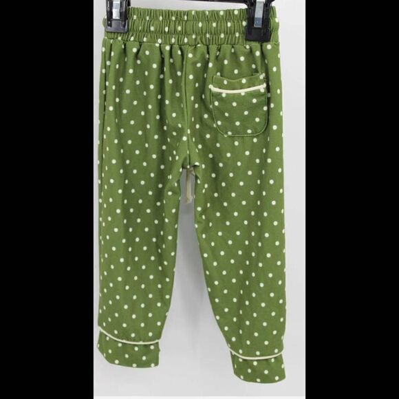 Sweet Honey Army Green White Polka Dot Pajama Set Size 12m Button Front.... - Picture 7 of 12